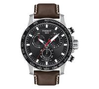 Tissot SuperSport T125.617.16.051.01 Men's Watch - 45.5mm Black Dial Leather
