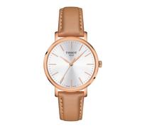 Tissot T-Classic Everytime 34mm Beige Leather Strap Watch