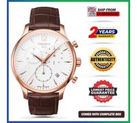 TISSOT T-Classic T063.617.36.037.00 Chronograph Leather Strap 42mm Mens Watch