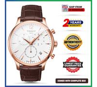 TISSOT T-Classic T063.617.36.037.00 Chronograph Leather Strap 42mm Mens Watch