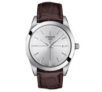 Tissot T-Classic T127.410.16.031.01 Men's Watch - 40mm Silver Dial Leather