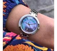 TISSOT T094.210.11.121.00 WOMENS WATCH WHITE STRAP BLUE MOP DIAL