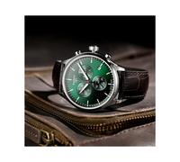 TISSOT T116.617.16.091.00 MENS WATCH BROWN LEATHER STRAP GREEN DIAL
