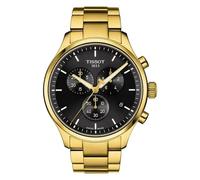 Tissot T116.617.33.051.00 Chrono XL Classic Black Dial Gold Steel Strap Watch for Men