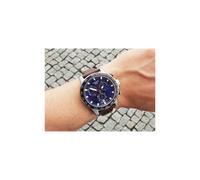 TISSOT T125.617.16.041.00 MENS WATCH BROWN LEATHER STRAP BLUE DIAL