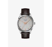 Tissot Tissot PR 100 Stainless Steel and Leather Quartz Watch Silver 1 Size