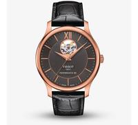 Tissot Traditional Powermatic 80 Open Heart Black Leather Watch T063.907.36.068.00