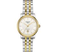 Tissot T1222072203100 Women's Carson Automatic Date Two Tone Bracelet Strap Watch, Silver/Gold