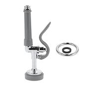 Tissting 10.4x2.6in Pre Rinse Sprayer Commercial Sink Faucet Pull Down Sprayer with Stainless Steel Ring Silicone Ring High Pressure Flexible Hose Spray Head for Restaurants, Hotels, Home Kitchens