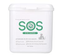Tissting 100PCS Pet Eyes Wipes, Eyes Wipes for Dogs Cats Gently Remove Tear Stain Pet Cleanup Grooming Deodorizing Disposable Wipes Wash Cleaner for Eyes Wrinkle Face