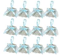 Tissting 12 Pack Fabric Reusable Party Favour Bags with Handles, Durable Design for Wedding Baby Shower Birthday Christmas Halloween Easter, Convenient Carry Handles for Memorable Party Favours