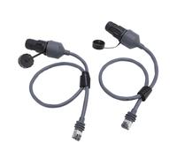 Tissting 2 Pieces Satellite Ethernet Adapter SPX to RJ45 Ethernet Adapter 0.5M IP68 Watertight SPX to RJ45 Coupler Cable for Gen 3 V3