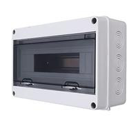 Tissting 2 Way Distribution Box IP66 Waterproof Transparent Cover DIN Rail Outdoor - Durable ABS Material 125 x 55 x 90mm/4.9 x 2.2 x 3.5in Ideal for Home Workshop Hotel Safety Protection