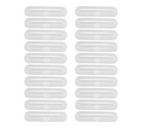 Tissting 20 Pcs Baby Tableware Case Food Grade Baby Spoon Fork Storage Box Portable Infant Feeding Training Food Fork Spoon Cutlery Cases Transparent Travel Utensils Cutlery Case