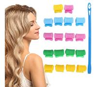Tissting 20 Pcs Heatless Hair Curlers Spiral Rollers For DIY Styling - Professional Spiral Curls Tool Set For Women Girls Short Medium Hair 10cm/4 Inches Easy To Use Lightweight Portable