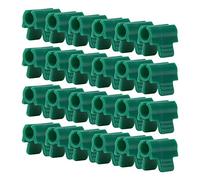 Tissting 24pcs Greenhouse Clamps, Single Head Row Cover Netting Tunnel Hoop Clips Plant Support Garden Stakes Shading Net Rod Clip for Greenhouses(14mm)