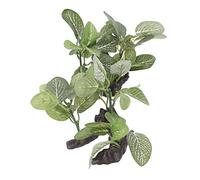 Tissting 2Pcs Artificial Aquarium Plants Decorations, PE Material Plastic Fish Tank Ornaments with Landscaping Design, Aquatic Greenery Décor for Fish Tanks, Reptile Terrariums Home Decoration