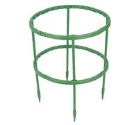Tissting 3 Sets Plant Support Stakes,25cm Garden Cage Support Ring Plastic Horticulture Frame for Tomatoes Orchid Lily Peony Rose Flower Stem