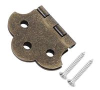Tissting 3-String Cigar Box Guitar Tailpiece Bronze Metal Hinged For Ball End Strings -Tailpiece For 3-String Cigar Box Guitars With Brass Plated Hinge And Mounting Screws A Musica