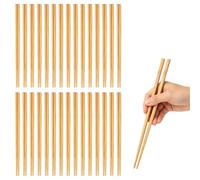 Tissting 30 Pairs Wooden Chopsticks, 27cm Lightweight Non-Slip Reusable Chopsticks, Dishwasher Safe Chinese Classic Chop Sticks for Sushi Noodles Asian Food Home Restaurant