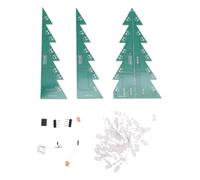 Tissting 3D Christmas Tree Soldering Kit with 33 RGB LED Lights - Electronic Learning Project for STEM Education, Holiday Decoration & DIY Practice, Perfect Gift for Teens & Adults