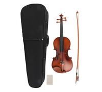 Tissting 4/4 Violin with Hard Case & Bow, Matte Tiger Pattern Solidwood for Beginners, Professional Acoustic Fiddle with Ergonomic Design, Suitable for Adults & Grading Exams