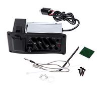 Tissting 4-Band EQ Equalizer Guitar Preamp Tuner with Piezo Pickup, Professional Acoustic Guitar Amplifier with LCD Display and 9V Battery Operation for Musicians