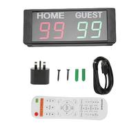 Tissting 4-Digit Electronic Scoreboard 1.5 Inch/3.8cm Red Green Tabletop - Wireless Remote Control Volleyball Basketball Soccer Score Keeper for Indoor Sports Matches