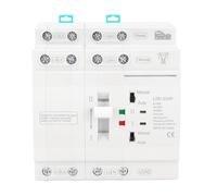Tissting 40A 4P Automatic Transfer Switch DIN Rail Mount Uninterrupted Power Changeover - Double Power Switch for Generator 50/60Hz Home PZ30 Distribution Box Backup Power Supply