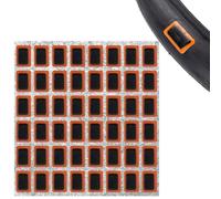 Tissting 48 Pcs Bike Tire Patch Repair, Bycicle Tube Puncture Rubber Patches Self Adhesive Rubber Patch for Cycling Road Mountain Bicycl (Quadrate)