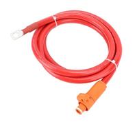 Tissting 4AWG Power Cable Red SC25 8 Terminal High Conductivity Flexible Rubber Cord for Vehicles - Heavy Duty 4AWG Copper Wire 10cm/4in Length Marine Motorcycle Car Tractor (2m)