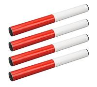 Tissting 4Pcs Running Relay Batons, PVC Track and Field Relay Batons Stick for Race Running, Student Relay Events, Outdoor Sports (31x3cm / 12.2x1.2in)