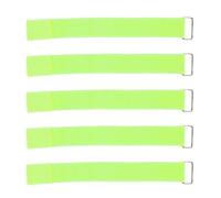 Tissting 5 Pcs 3 Legged Race Bands, Three Legged Race Durable Firm Elastic Tie Rope Colorful 3 Leg Race Band for Kids Adults Birthday Carnival Party Field Day Outdoor(Green)