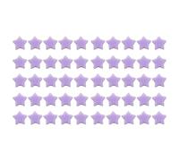 Tissting 50 Pcs Star Knitting Needle Stoppers, Cute Colorful Star Knitting Acrylic Stoppers, Needle Minder, Crochet Knitting Needle Tip Stopper for Knitting Crochet DIY Accessories (Purple)