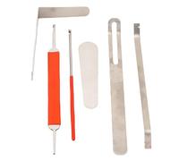 Tissting 6Pcs Saxophone Repair Kit with Steel Tools, Professional Woodwind Instrument Maintenance Set for Sax Clarinet Flute Piccolo Adjusting Key Cover and Springs (6Pcs/Set)