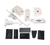 Tissting 6Pcs Weld Gauge Set Fillet, Hi Lo Gauge Porosity Undercuts Checking Angle Measuring Tool, Stainless Steel Welding Equipment Accessories for Boiler Bridge Shipbuilding Pres