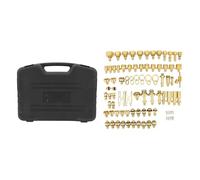 Tissting 77pcs Brass AC Leak Test Kit - Professional Automotive Leak Detection Tools for Car Air Conditioning Systems (25.4cm/10inch Case)