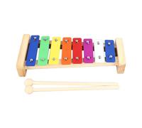 Tissting 8 Notes Xylophone Colorful Glockenspiel with 2 Mallets for Kids - Toddler Musical Instrument, Educational Toy for Boys Girls, Birthday Christmas Gift, 20.3x12.7x3.8 cm