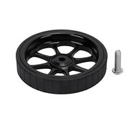 Tissting 82mm Aluminum Alloy Folding Bike Easy Wheel with Widened Bearing, Flat O Ring Design Large Bearing System Durable Aluminum Rubber Tire Material for Brompton 3sixty Folding (Black)
