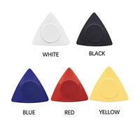 Tissting ABS Guitar Picks 0.5/0.75/1.0mm Multi thickness, Smooth Surface Lightweight Guitar Accessories for Musicians, 37x37mm/1.5x1.5in (Red)