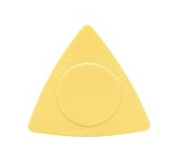 Tissting ABS Guitar Picks 0.5/0.75/1.0mm Multi thickness, Smooth Surface Lightweight Guitar Accessories for Musicians, 37x37mm/1.5x1.5in (Yellow)