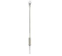 Tissting Adjustable Banjo Pole Stand Silver 350mm/13.8in Portable Instrument Support - Secure Body Neck Brace Compact Design for Banjo Players Students and Enthusiasts Easy Storage