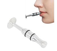 Tissting Alloy Steel Embouchure Trainer Lip Muscle Builder For Trumpet Cornet Trombone Saxophone - Durable Mouth Strength Trainer Enhances Playing Skills Suitable For Brass Instruments 10cm/3.9in