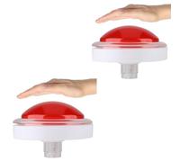 Tissting Arcade Push Button, Big Red LED Illuminated Arcade Button with Microswitch, 100mm Acrylic ABS Design for Arcade Machines and Video Games