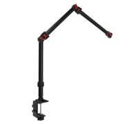 Tissting Articulated Arm Mount, Camera Arm Clamp Mount Stand with 1/4in Screw Adjustable Articulating Universal Without Camera Bracket for Fill Light Microphone Phone Clip