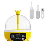 Tissting Automatic Egg Incubator Holds 4 Large or 8 Quail Eggs USB Powered - Compact Poultry Egg Hatching Machine with Temperature Control & Egg Candler for Chicken Duck Quail Eggs