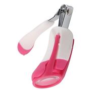 Tissting Baby Nail Clipper with Magnifying Glass, Soft Silicone Handle & Stainless Steel Cutter for Infant Child Nail Care, Safe & Easy Grooming Tool