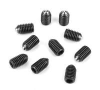 Tissting Ball Spring Plungers Set, M10 Hex Socket Carbon Steel 10pcs for Mechanical Devices, Clamps, Molds Automatic Machines (M10*16(10PCS))