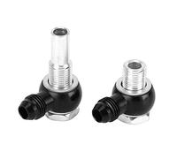 Tissting Banjo Fitting Adapter Connector, 6AN x 1/4 NPSM 90 Degree Angle Oil Cooler Line Adapter for GM Transmission Models Including 4L80E 1997 to Mid 2010 (A)