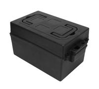Tissting Battery Box, 7.5 x 7.5 x 12.2 in Outdoor Universal Boat Battery Box for Marine Automotive RV Car Travel Trailer
